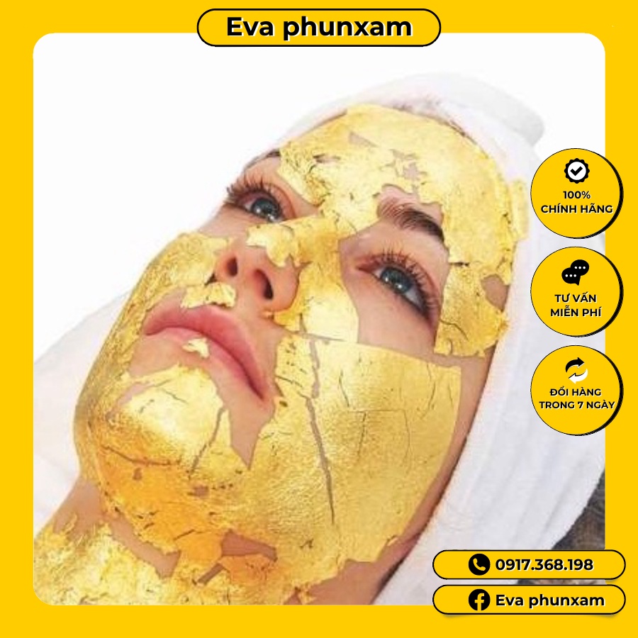 Combo 10 lá vàng kích thước 4×4 dùng trong spa thẫm mỹ viện