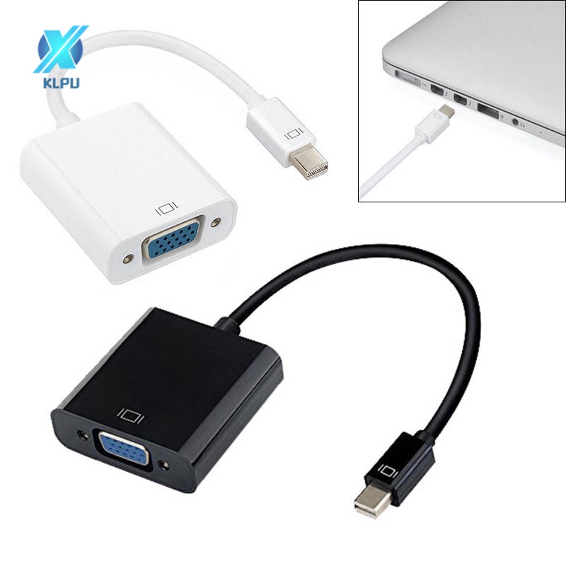 COD# Thunderbolt Display Port dp Mini DP To VGA Adapter Converter Cable for Apple MacBook Air Pro iMac ThinkPad X1 #VN