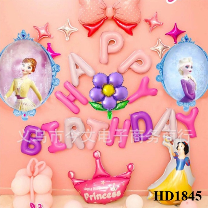 Phụ kiện trang trí sinh nhật [FREESHIP❤️] set bóng bay chi tiết trang trí sinh nhật