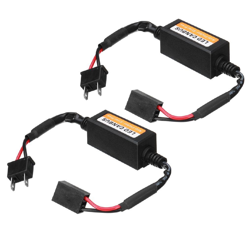 Bộ giải mã điện trở đèn pha LED xe hơi Canbus chống nhấp nháy
