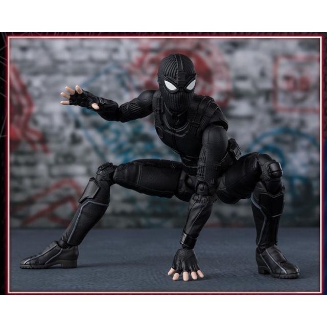 🌟GIÁ HỦY DIỆT🌟 Mô Hình Người Nhện Spider Man Far From Home Black Stealth Suit SHF - S.H. Figuarts Full Box