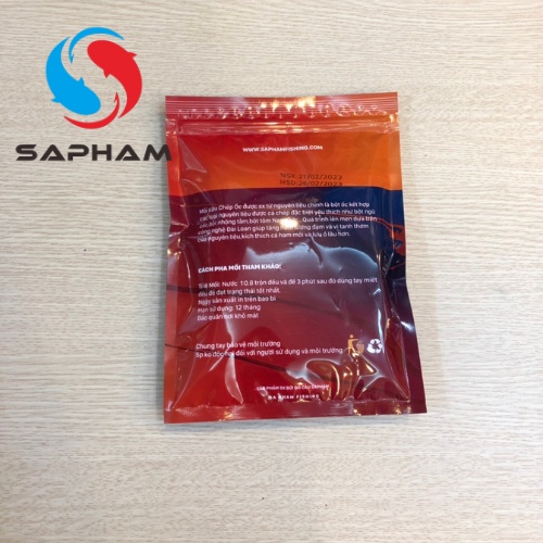 Mồi câu chép ốc Sapham , mồi dạng cám câu cá chép siêu nhậy 300g - Đồ câu Sapham