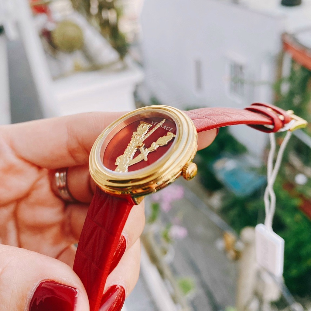 Đồng hồ đeo tay nữ, đồng hồ nữ VERSACE chính hãng dây da cao cấp, full box sang chảnh, siêu đẹp, cực sang cho phái nữ