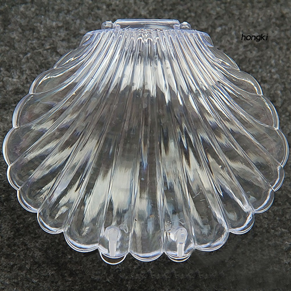 Hộp Đựng Trang Sức Hình Vỏ Sò Trong Suốt