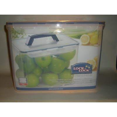 Hộp bảo quản LOCK&LOCK Classic 12L HPL889  có tay cầm (Lock&Lock Handy Rectangular Storage Container 12 Liter with Lid)