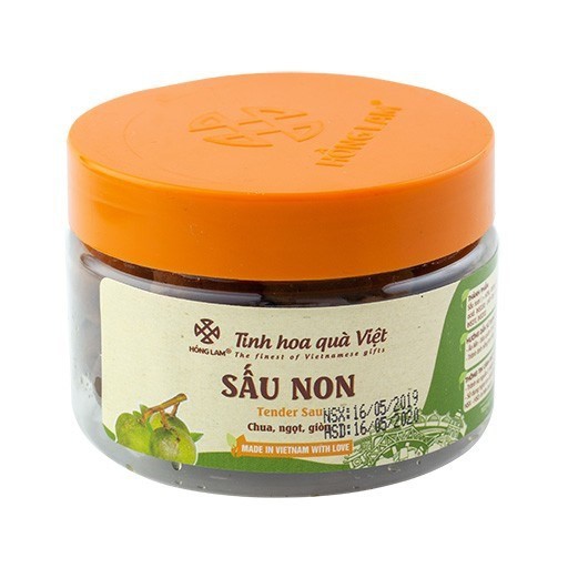 Ô Mai (Xí Muội) Sấu Non Hồng Lam - Vị Chua Ngọt Giòn - Hộp, gói, túi (100gr, 200gr, 300gr, 500gr)