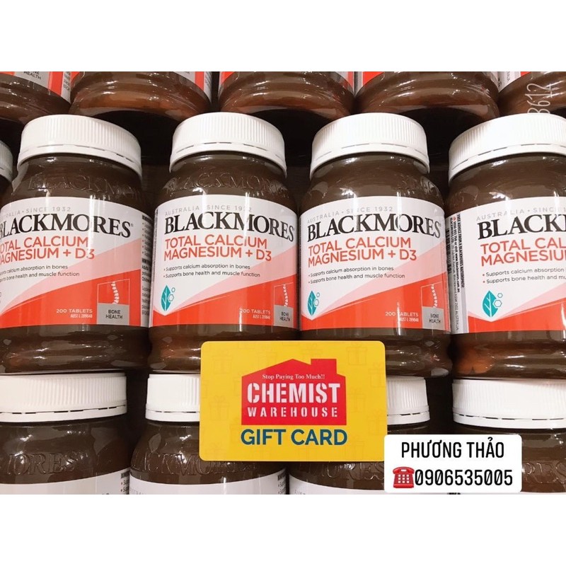 TEM CHEMIST - Viên uống bổ xương khớp 180v Blackmores Glucosamine 1500mg - Úc