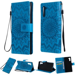 Bao da hình hoa hướng dương cho Samsung Galaxy Note 10/Note 10 Plus