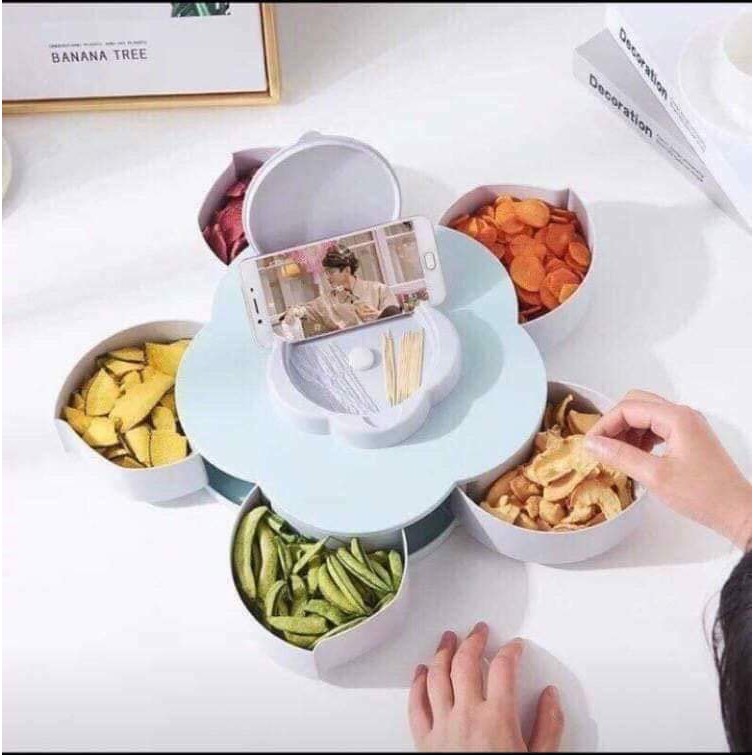 HỘP ĐỰNG MỨT XOAY 5 CÁNH