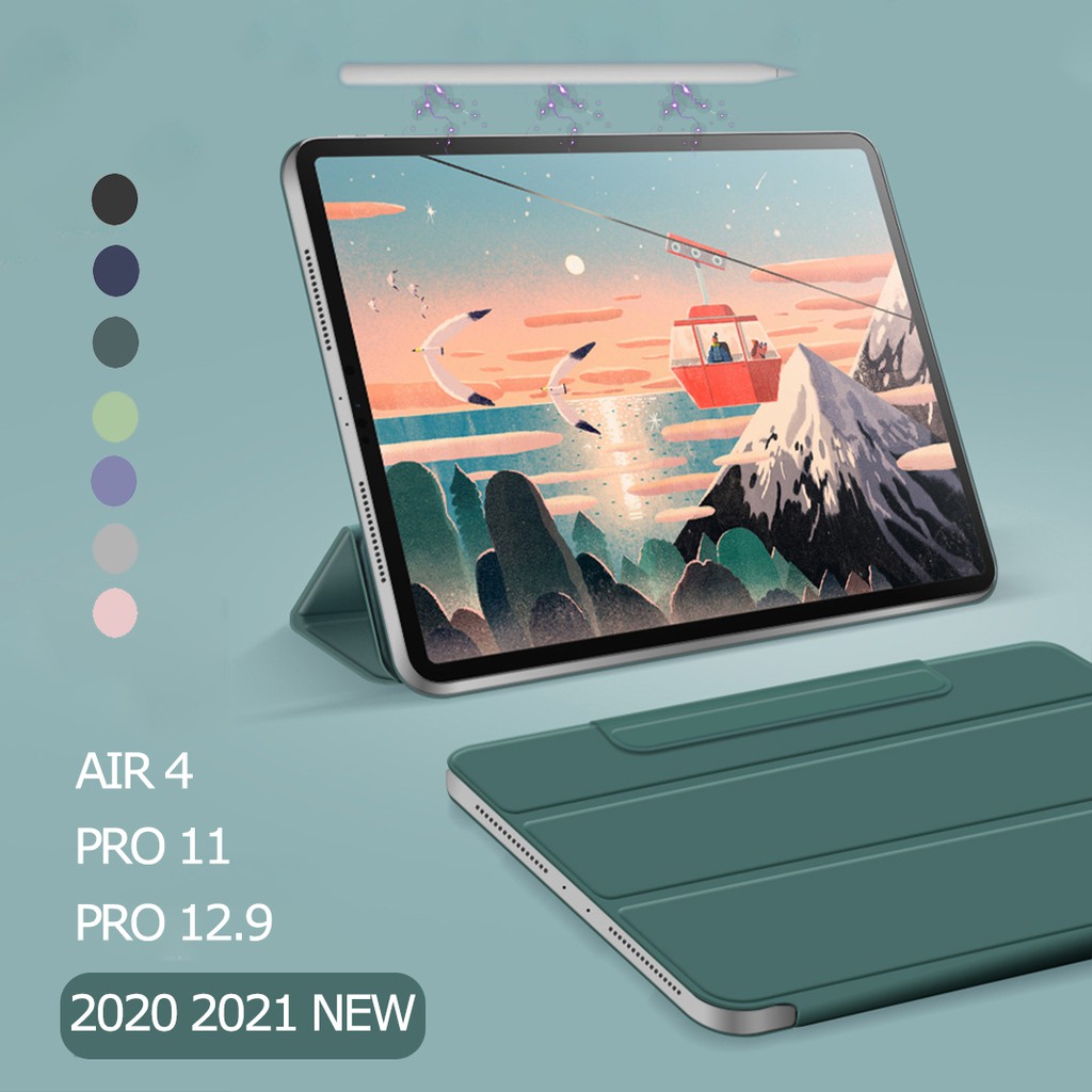 Bao Da Máy Tính Bảng Từ Tính Thông Minh Cho iPad Pro 12.9 Case 2021 M1 iPad Pro 11 Case 2020 iPad Air 4 Pro 12.9 4th Generation