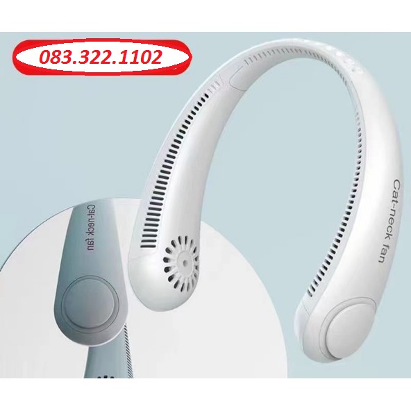 Quạt mini đeo cổ không cánh Bladeless Neck Cooler , hàng chính hãng bh 12 tháng ,Model mới 2021 hot hè năm nay. Tiện lợi