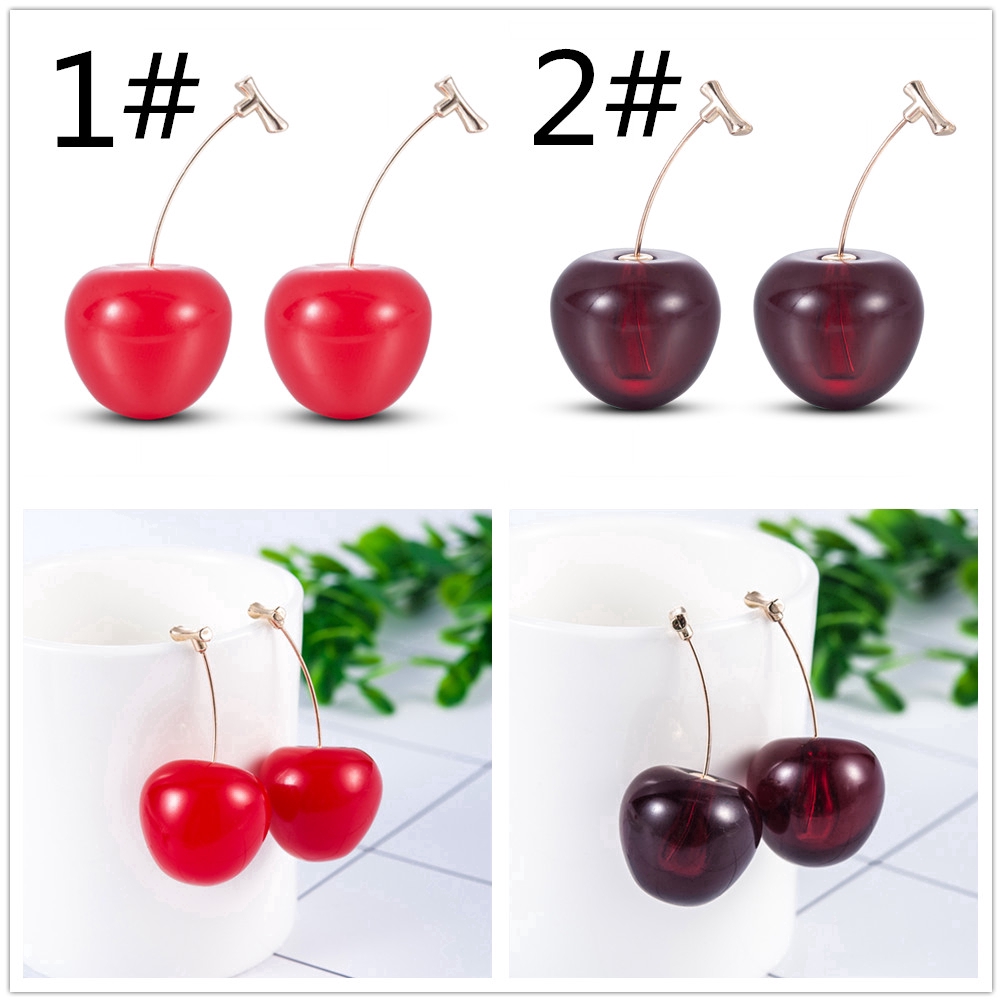 Hoa tai hình quả cherry đáng yêu cho nữ