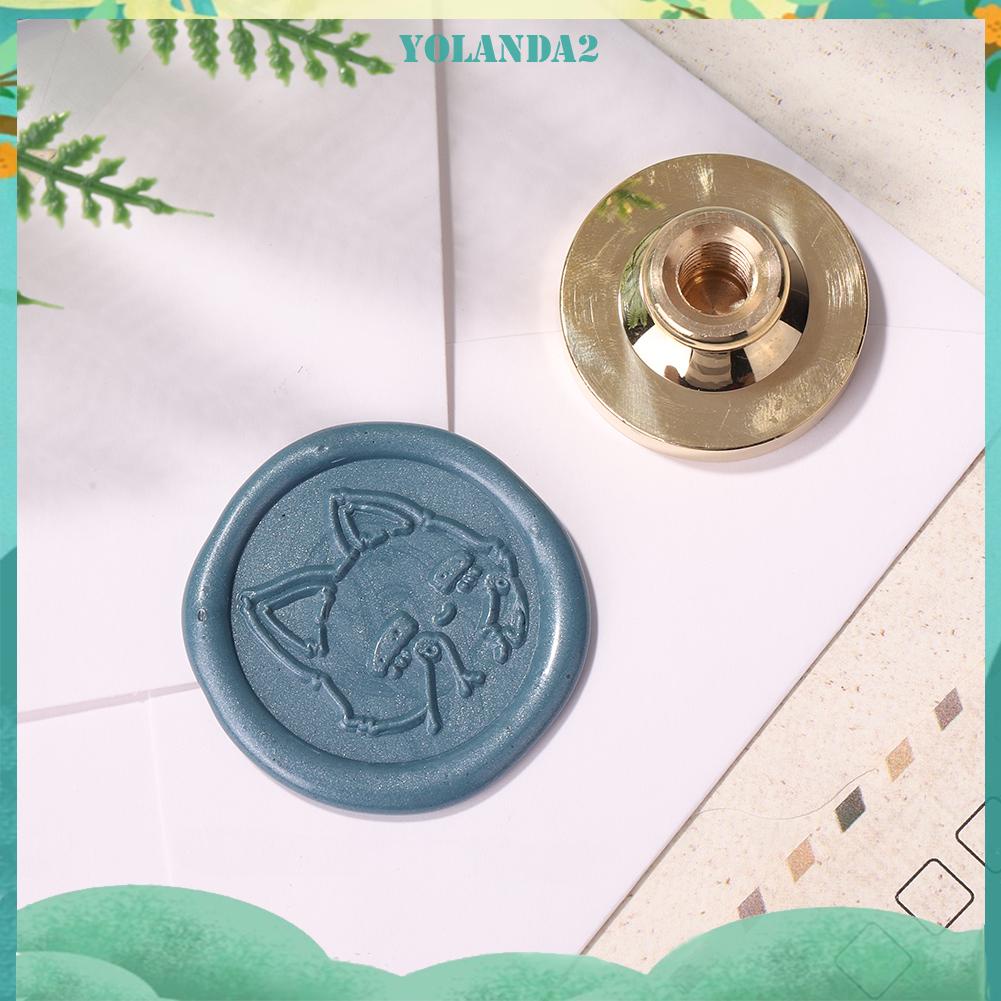 Đầu con dấu sáp niêm phong bì thư hình động vật bằng đồng