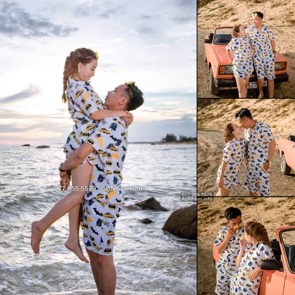 Bán Lẻ và Bán Nguyên Set (Đủ Bộ Áo và Quần) - Bat man Trắng - Có đủ size Em Bé, S, M, L, XL, XXL