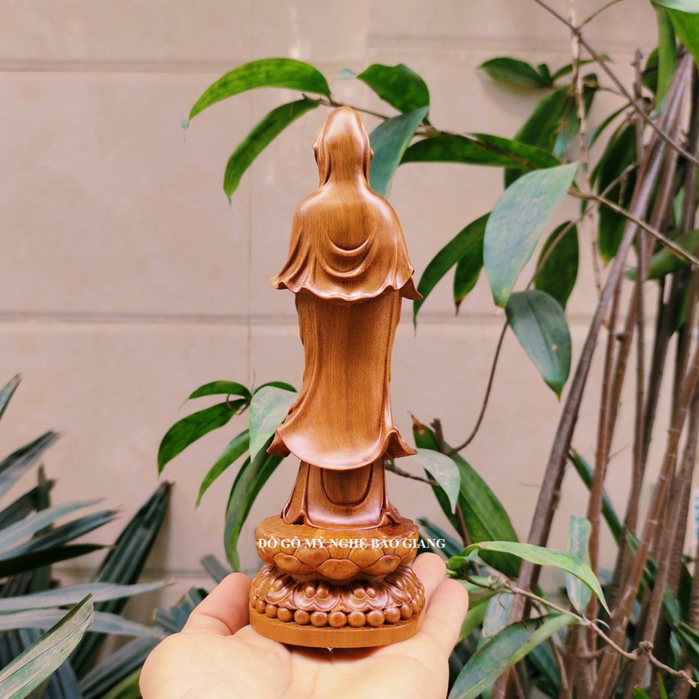 [GIA RE] Tượng phật đại thế chí bồ tát bằng gỗ có mùi thơm cao 20 cm