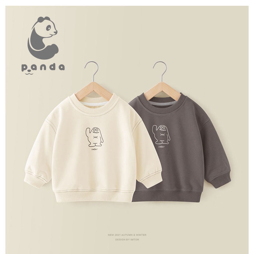 🎀Mẹ con🎀Áo thun tay dài màu sắc đơn giản dành cho bé