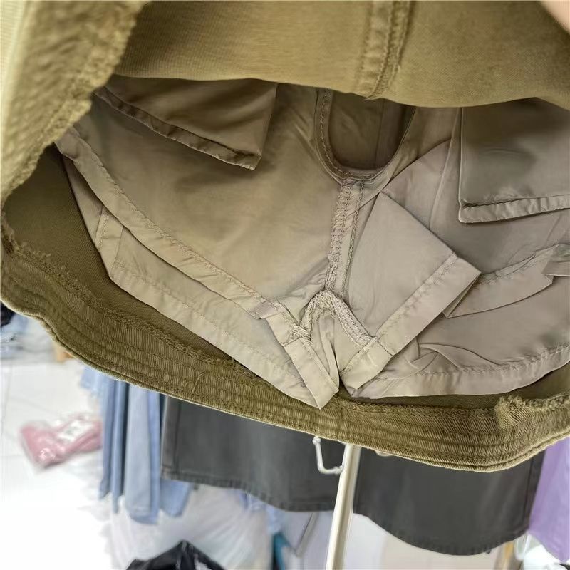 Jiashucheng Chân Váy Jean Chữ a Lưng Cao Thời Trang Cho Nữ