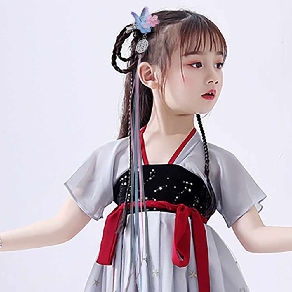 Kẹp tóc/Trâm cài búi tóc gắn hình bươm bướm đáng yêu cho bé