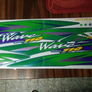 Bộ tem Wave Thái 110 màu xanh đời 99