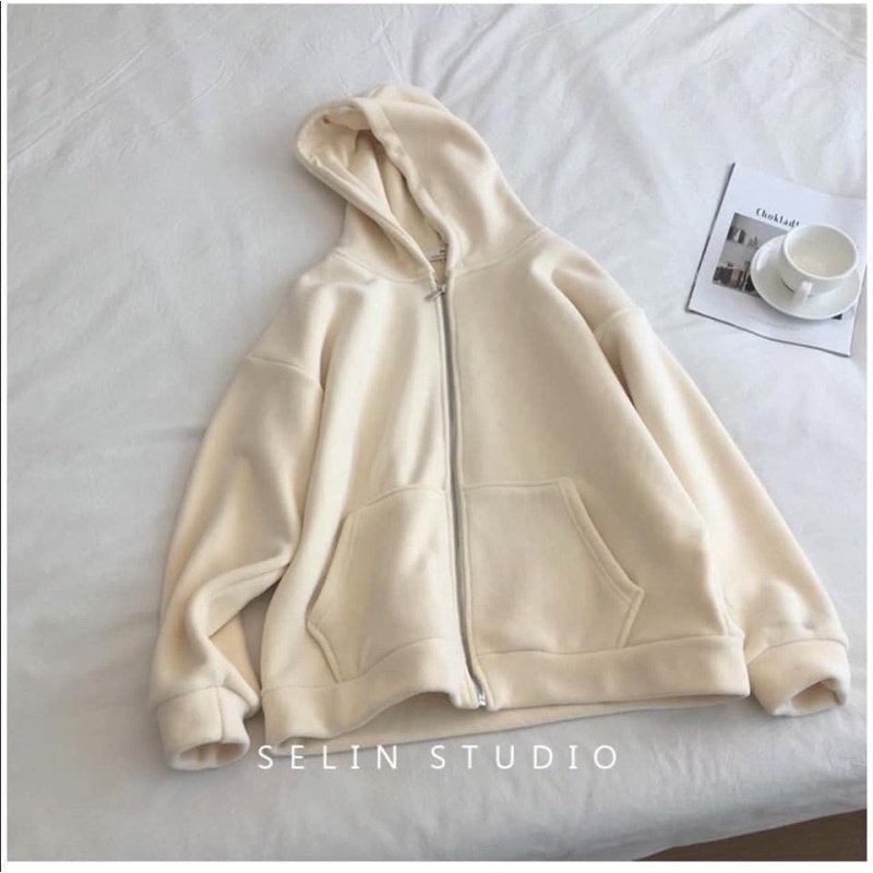 Áo Khoác Nỉ Lót Lông - Dành cho người dưới 55kg | BigBuy360 - bigbuy360.vn