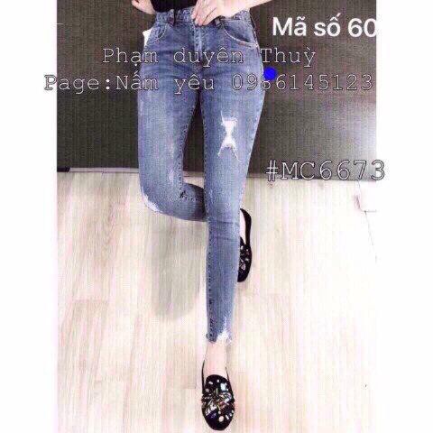 Quần Jean Nữ Lưng Cao SM 60 (Có Size Đại)
