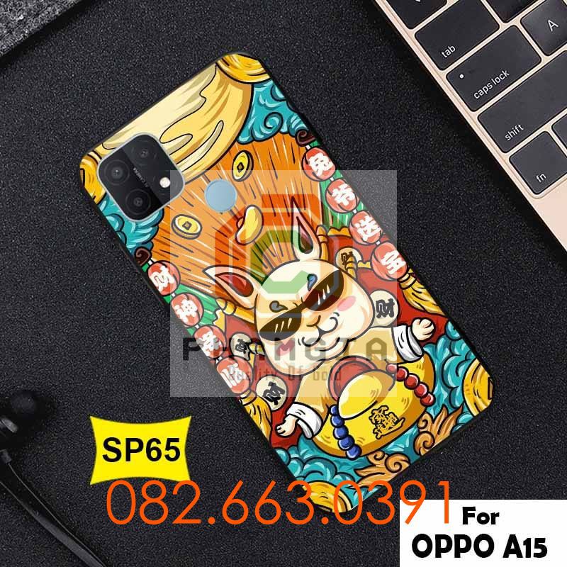 Ốp lưng Oppo A15 / A15S dẻo in hình tết con trâu