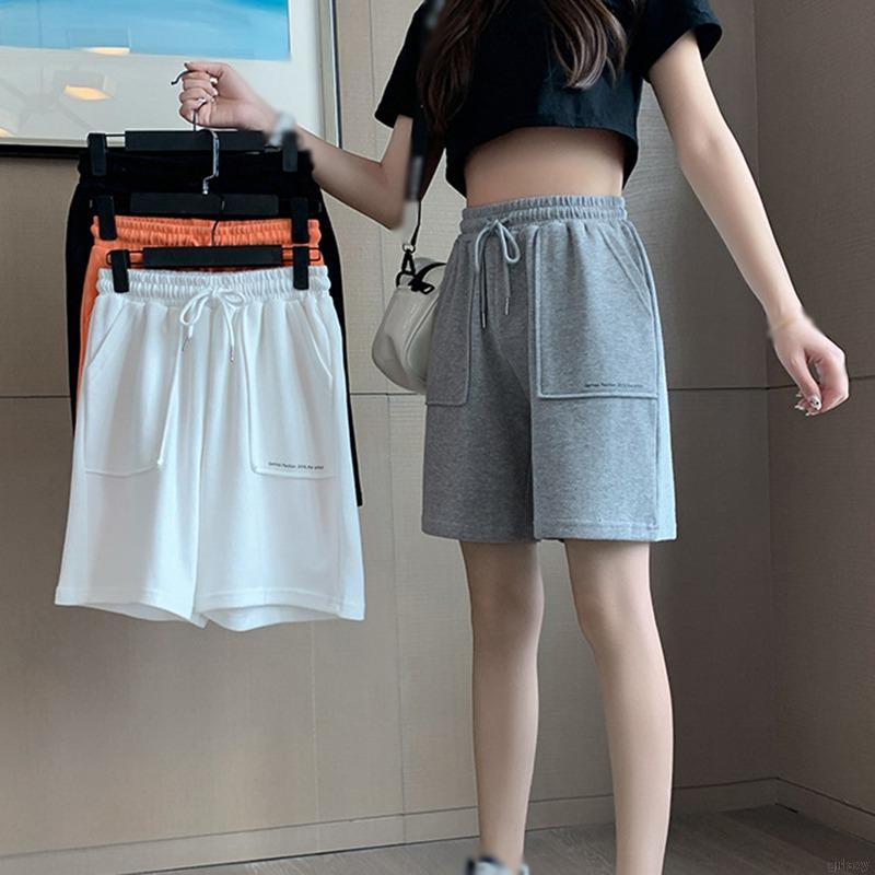 Quần Short Thể Thao Lưng Cao Phong Cách Hàn Quốc Cho Nữ