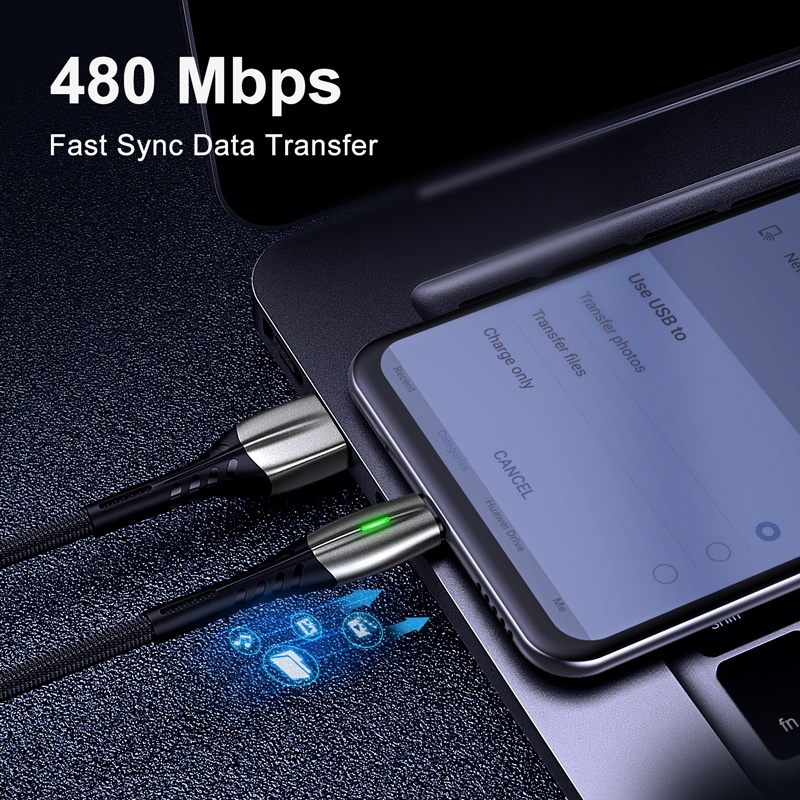 Dây cáp sạc nhanh QOOVI cổng USB 5A type C 4.0 cho thiết bị Android