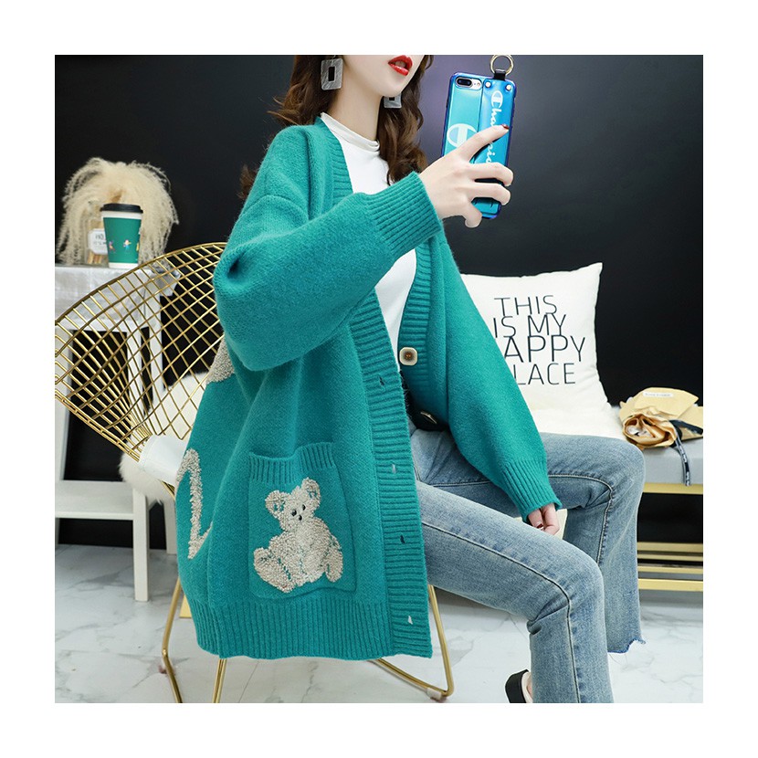 Áo khoác len cardigan áo len đỏ cổ tích mới hàng đầu | BigBuy360 - bigbuy360.vn