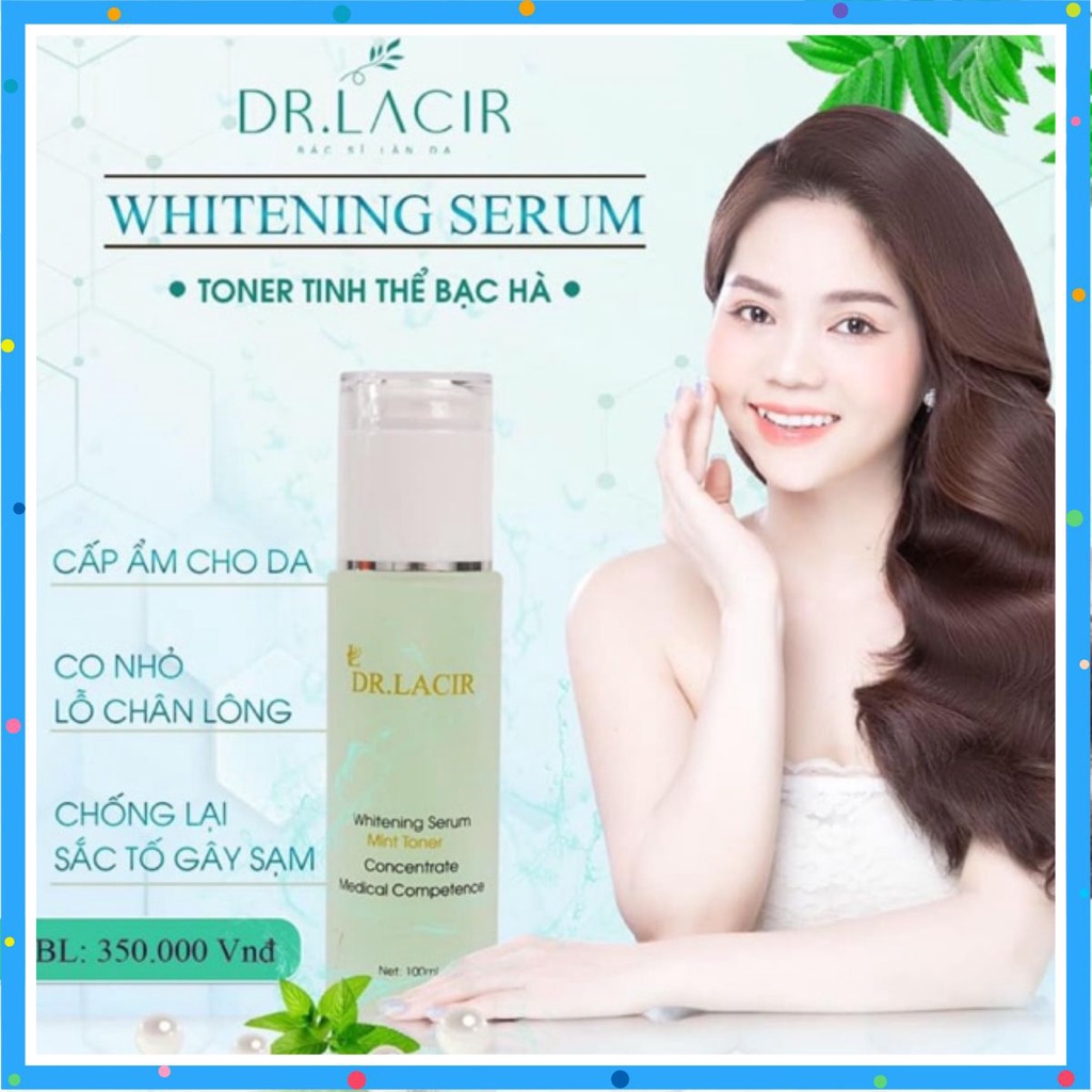 Toner dưỡng ẩm tinh thể bạc hà Dr.Lacir 100ml. Toner cho da dầu mụn se khít lỗ chân lông, cấp ẩm cho da LM16
