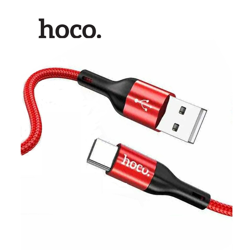 Cáp sạc nhanh 3A Hoco X2 Max Type-C dây dù truyền dữ liệu cho Android dài 0.25M