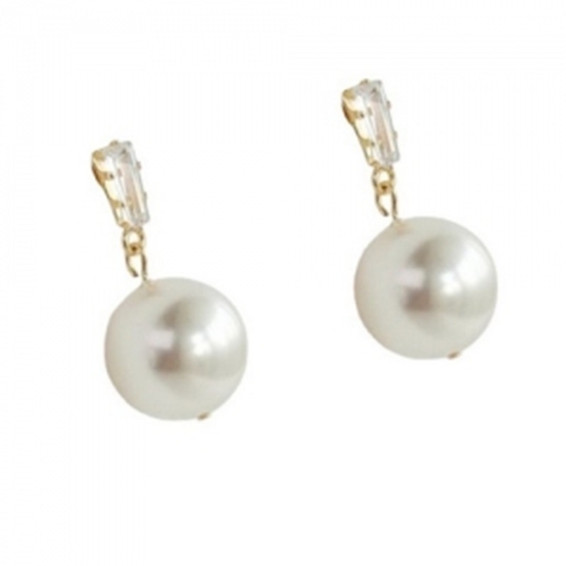 Bông Tai Mạ Bạc 2022 S925 Đính Ngọc Trai Sang Trọng Phong Cách Hàn Quốc