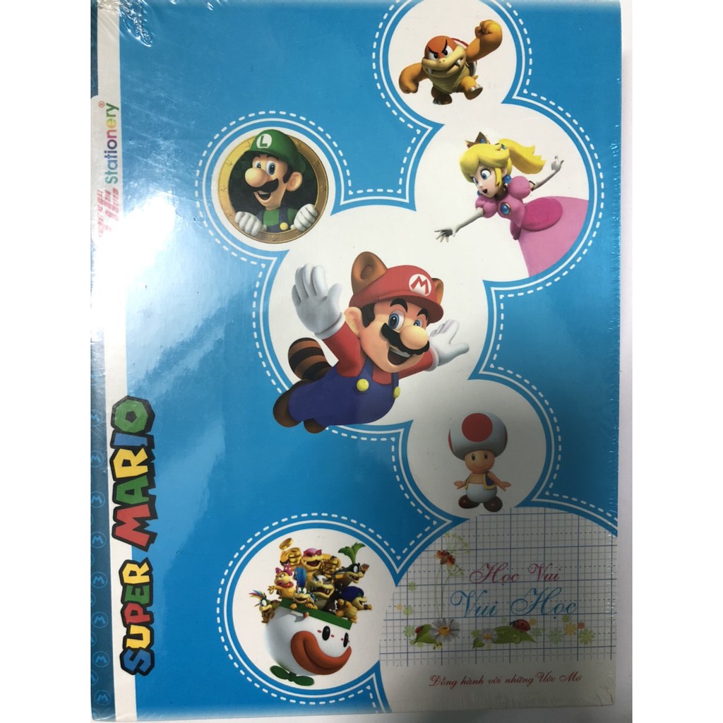 Lốc 10 cuốn Tập Caro 5 Ô Ly T-Book Super Mario TSM-R512