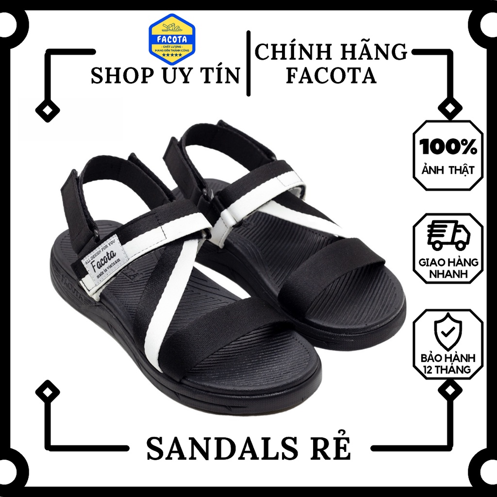 FACOTA | Giày dép sandal nữ Unisex thể thao Half đi học, đi chơi Bộ 5 độc lạ 1