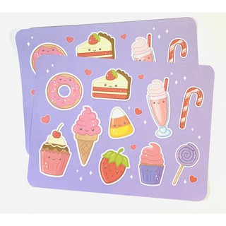 Sticker hình dán đồ ăn uống dễ thương