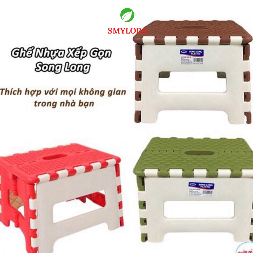 Ghế Gập Gọn Nhựa Song Long Cao Cấp, Bền Bỉ