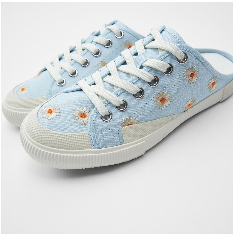 GIÀY ZARA NỮ ĐẠP GÓT HOA CÚC AUTH TUỒN