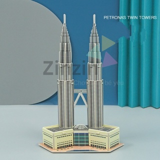 Bộ xếp hình tháp đôi, đồ chơi lego cho bé yêu thông minh, sáng tạo