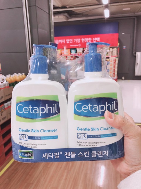 Srm cetaphil bản hàn 591ml 1+1 có tách lẻ Cetaphil sữa rửa mặt cho chị em cực kỳ tốt và hiệu quả, không gây kích ứng da