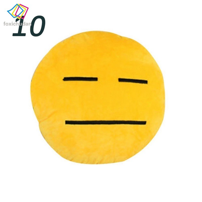 Gối tròn mềm mịn tạo hình Emoji dễ thương