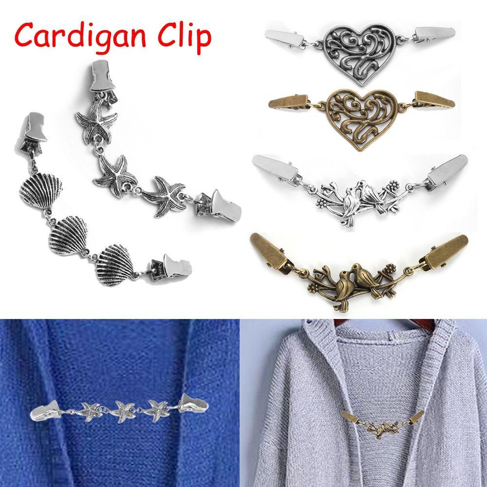 Kẹp Cài Áo Cardigan Phong Cách Retro Thời Trang Mùa Đông