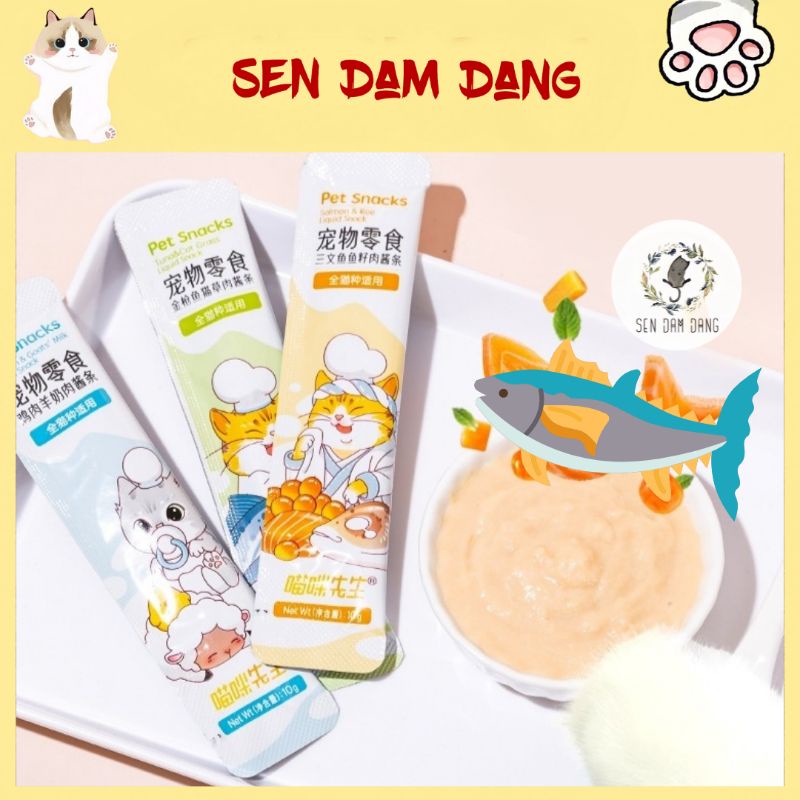 [Mã 253FMCGSALE giảm 8% tối đa 100K đơn 500K] Súp Thưởng Pet Snacks Cho Mèo - 15G