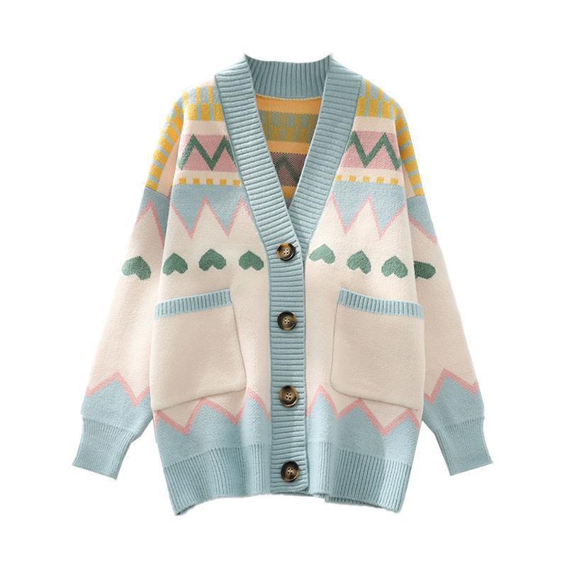 Áo len Cardigan nữ Hàn Quốc form rộng có cúc cài phong cách cá tính thời trang dành cho nữ M73HD