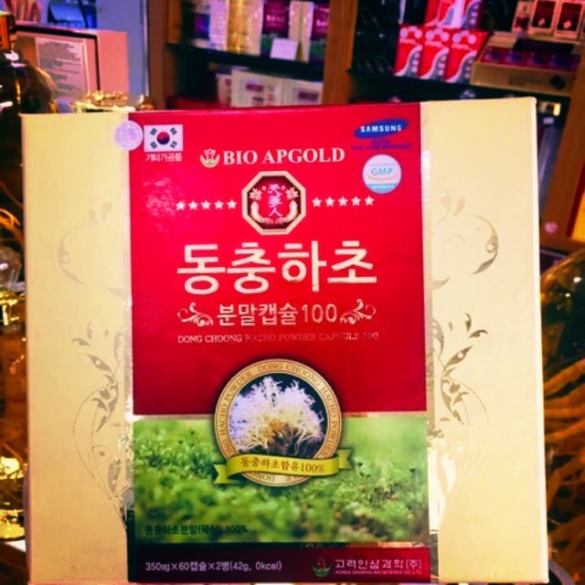 [HÀNG MỚI VỀ] Đông Trùng Hạ Thảo BIO APGOLD, Hộp 2 lọ