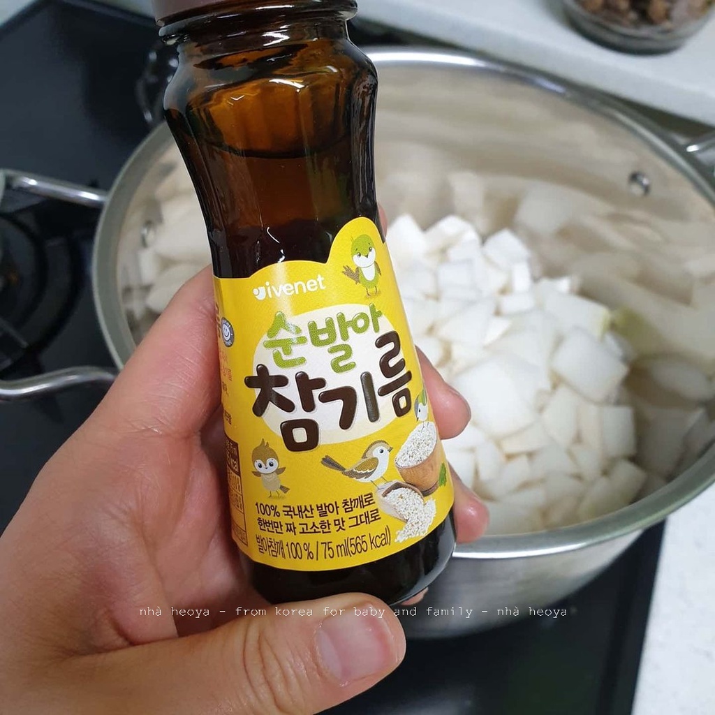 DẦU MÈ DINH DƯỠNG IVENET CHO BÉ MADE IN KOREA