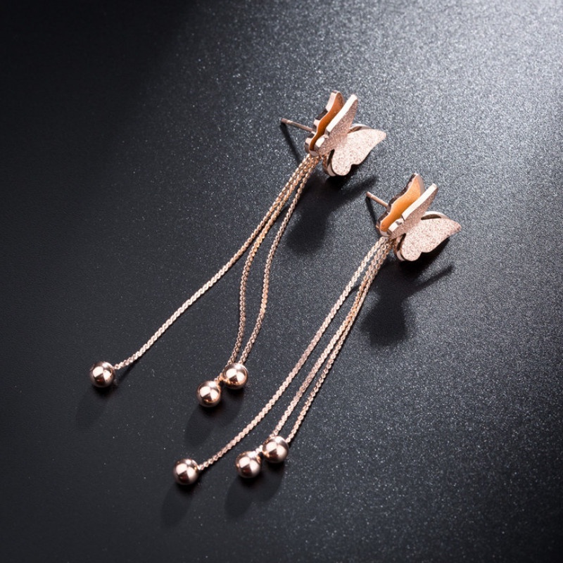 Bông Tai Dài Dự Tiệc Titan Ko Han Rỉ TT 4342