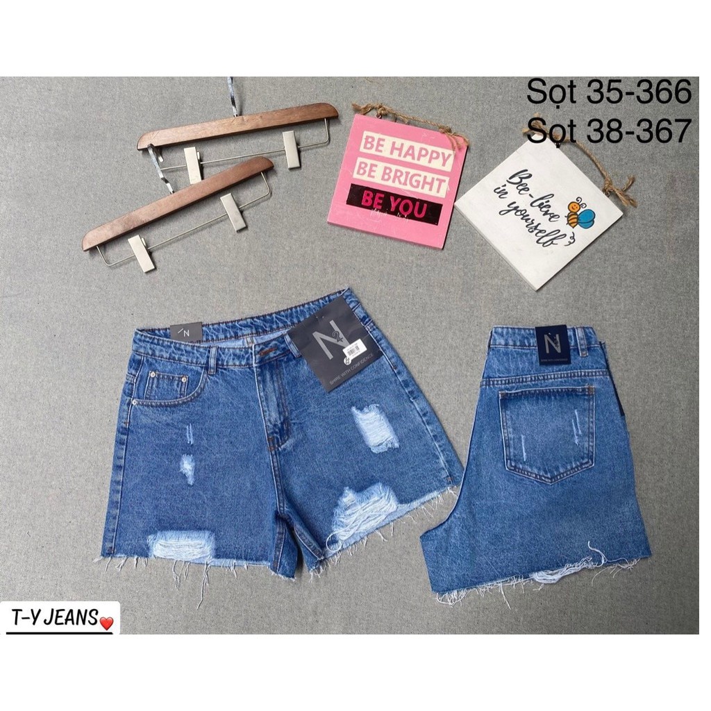 [Sale] Quần short jean nữ cao cấp, hàng bán shop, chất vải dầy mềm lên chuẩn fom