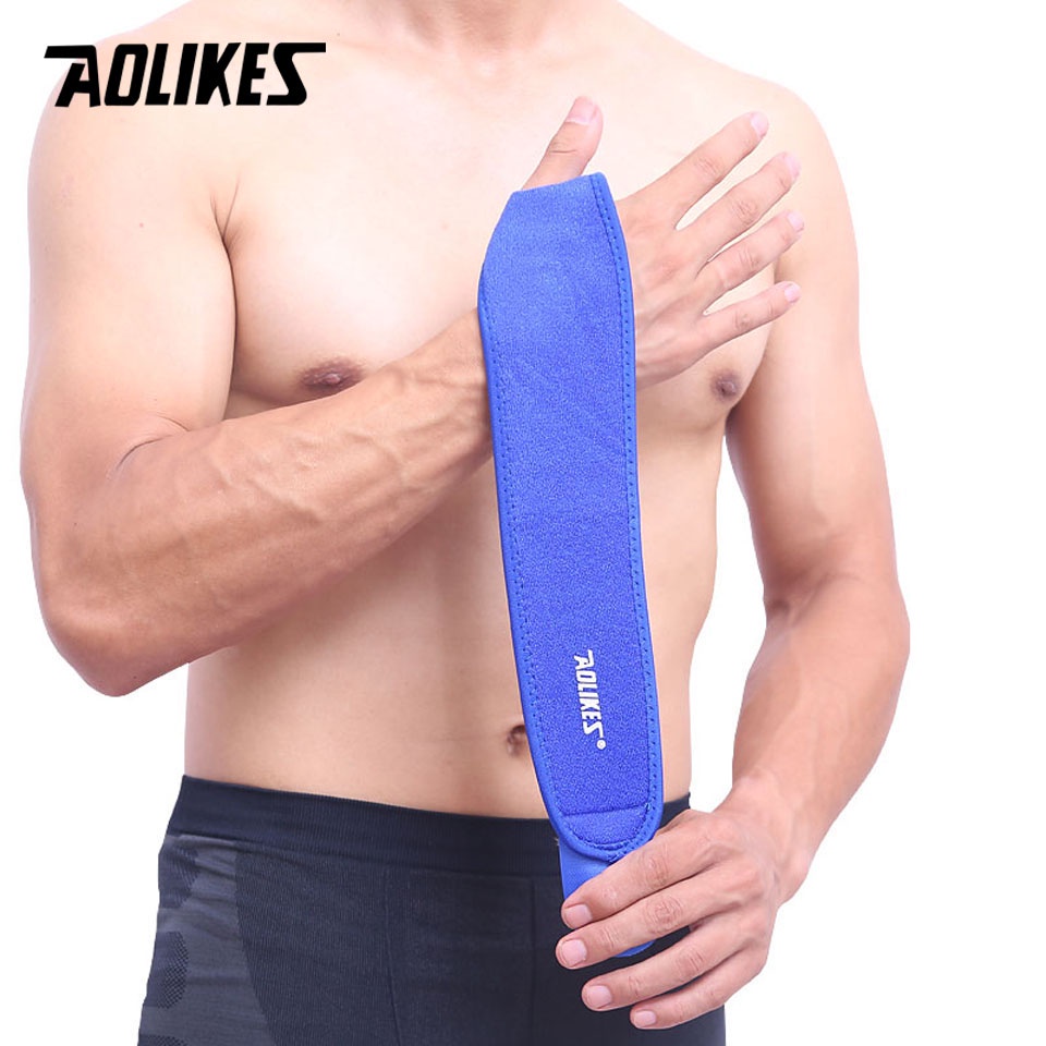 Aolikes 1 Ống Nẹp Nén Nẹp Cổ Tay Có Thể Điều Chỉnh Hỗ Trợ Giảm Đau Khớp Khi Nâng Tạ / Đau Khớp
