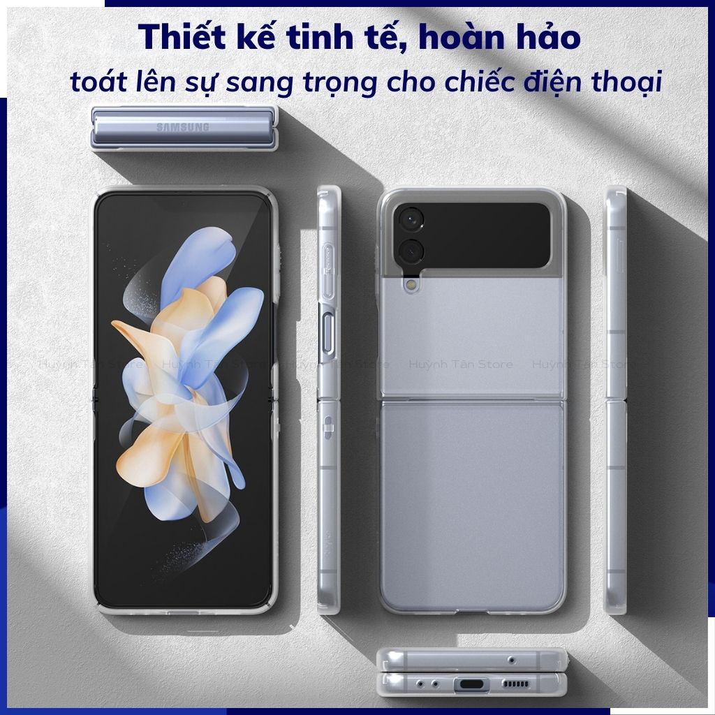 Ốp lưng điện thoại Samsung Galaxy Z Flip 4, Z flip 3 chống sốc Ringke Fusion chính hãng Korea