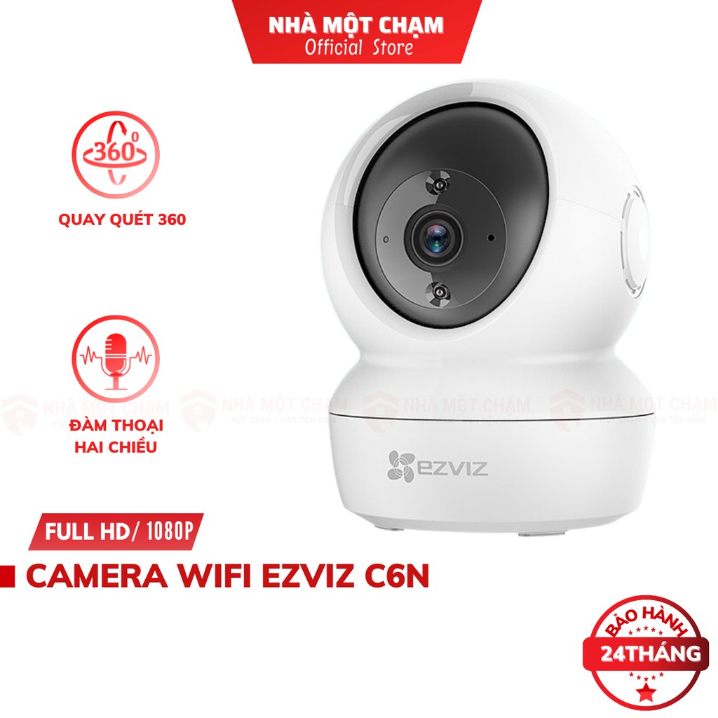 Camera wifi Ezviz C6N 1080P quay quét 360 độ, đàm thoại 2 chiều